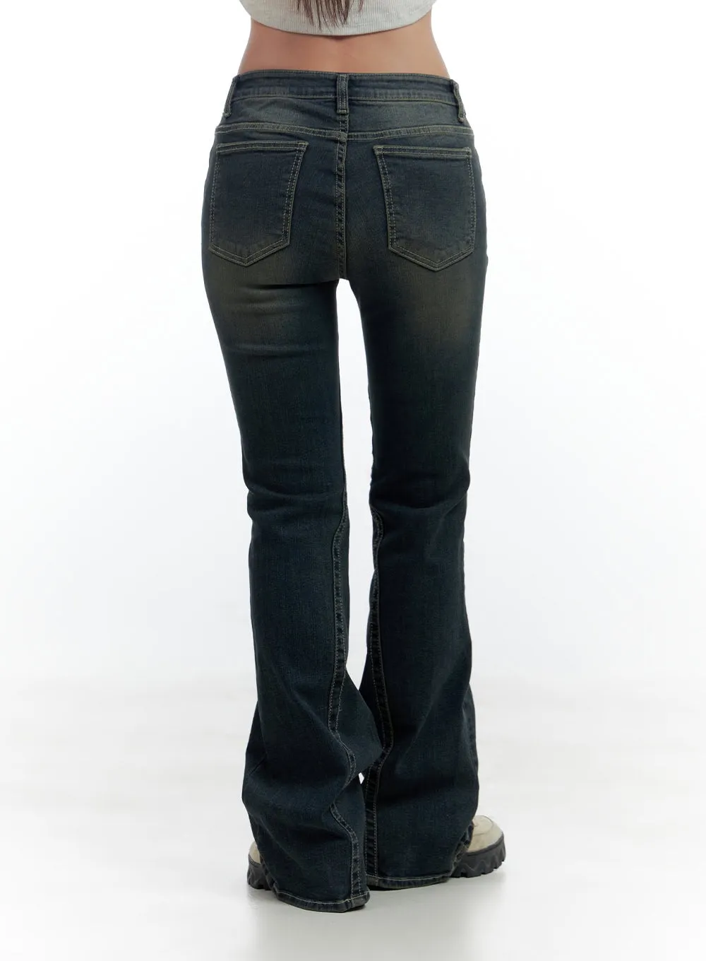 Aspen SlimFit Washed Bootcut Denim Jeans CS424