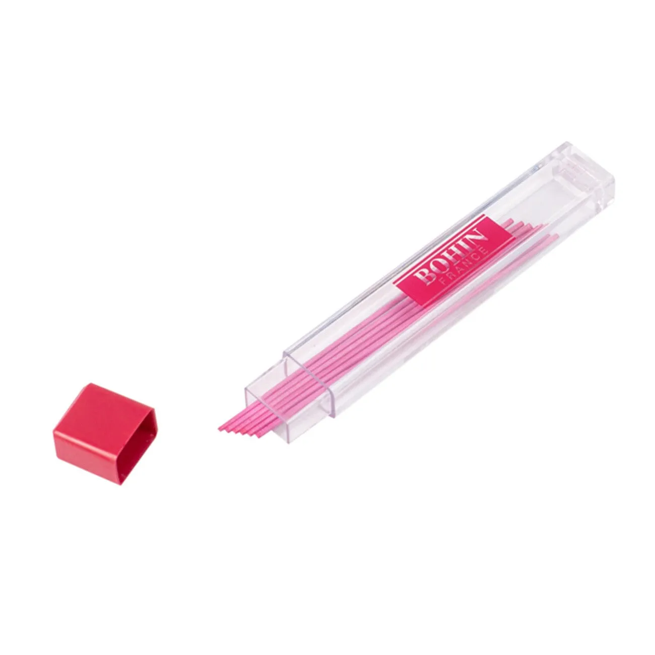 Bohin 0.9mm Mechanical Fabric Marking Pencil Refill, Pink Ceramic Lead (Non-Absorbing)