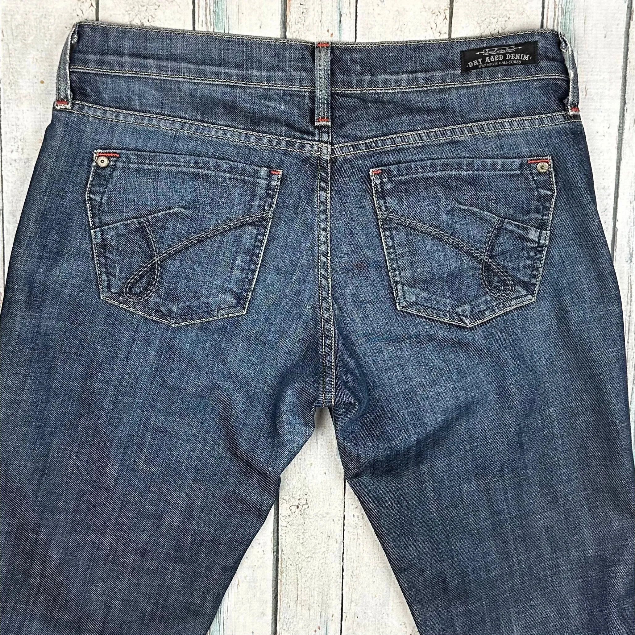 Cured by James USA Made Low Waist Bootcut Jeans - Size 29