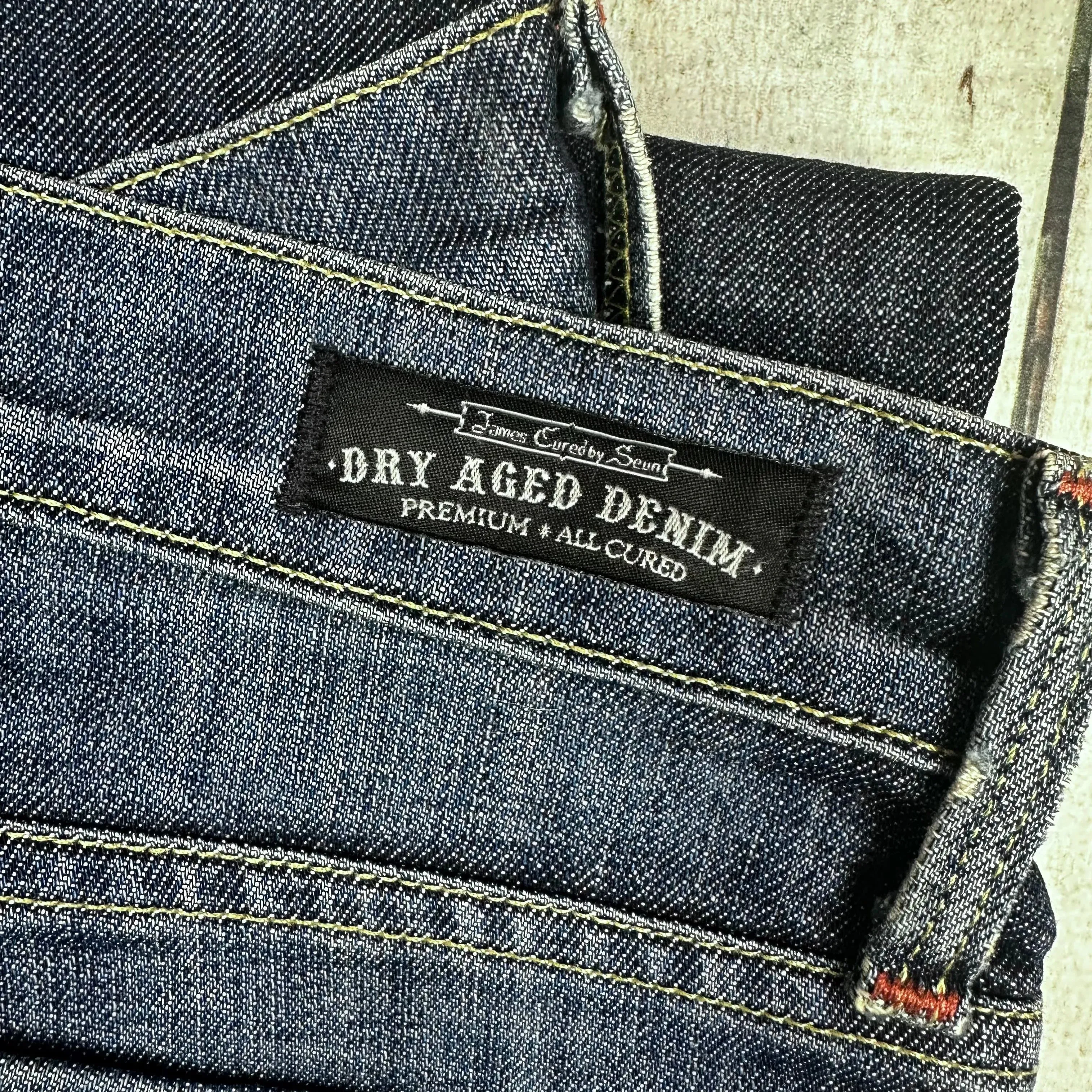 Cured by James USA Made Low Waist Bootcut Jeans - Size 29