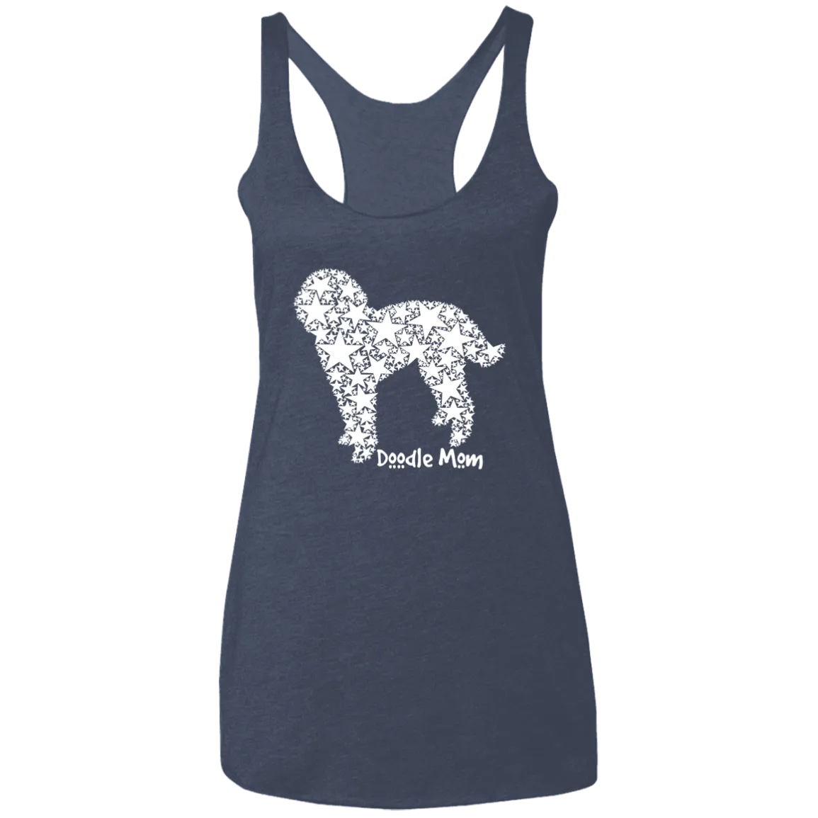 Doodle Stars Ladies' Triblend Racerback Tank