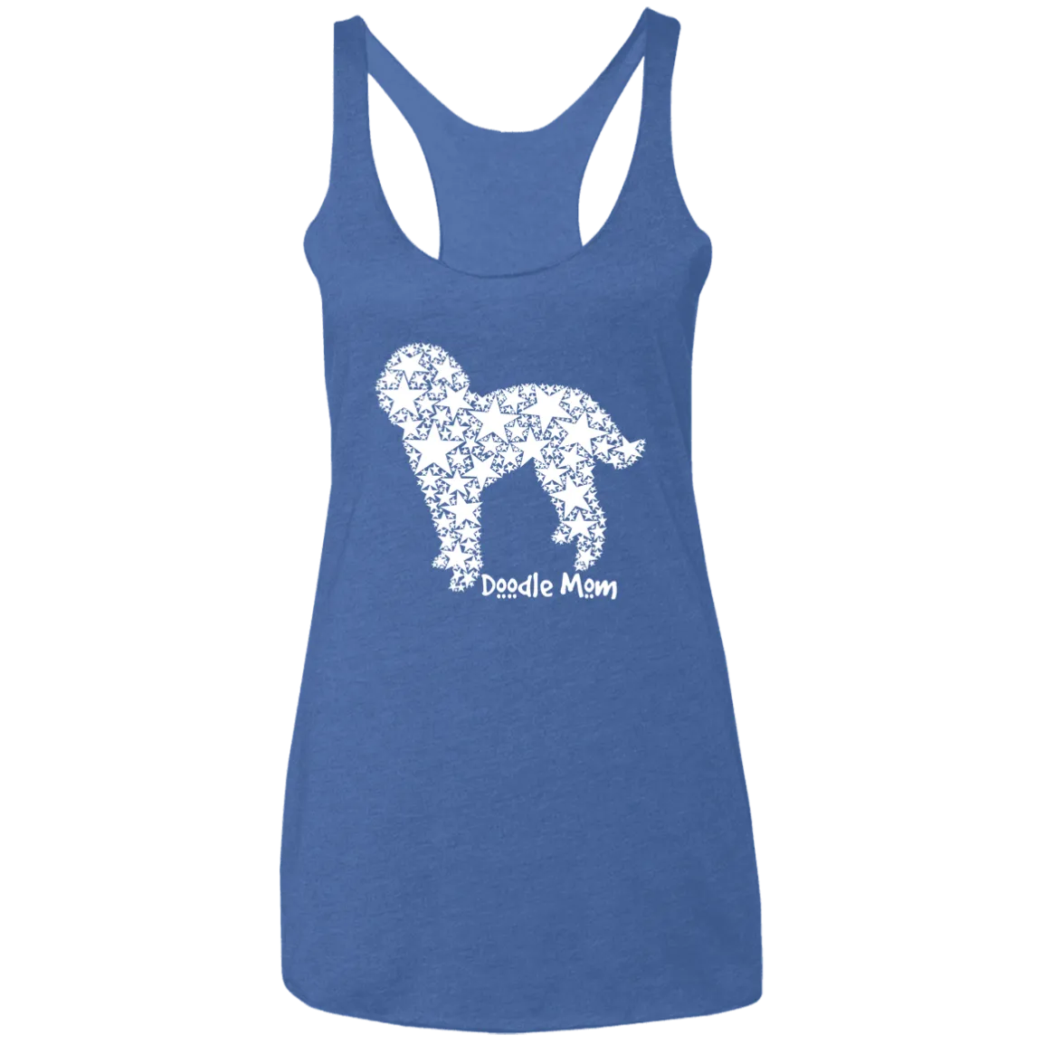 Doodle Stars Ladies' Triblend Racerback Tank