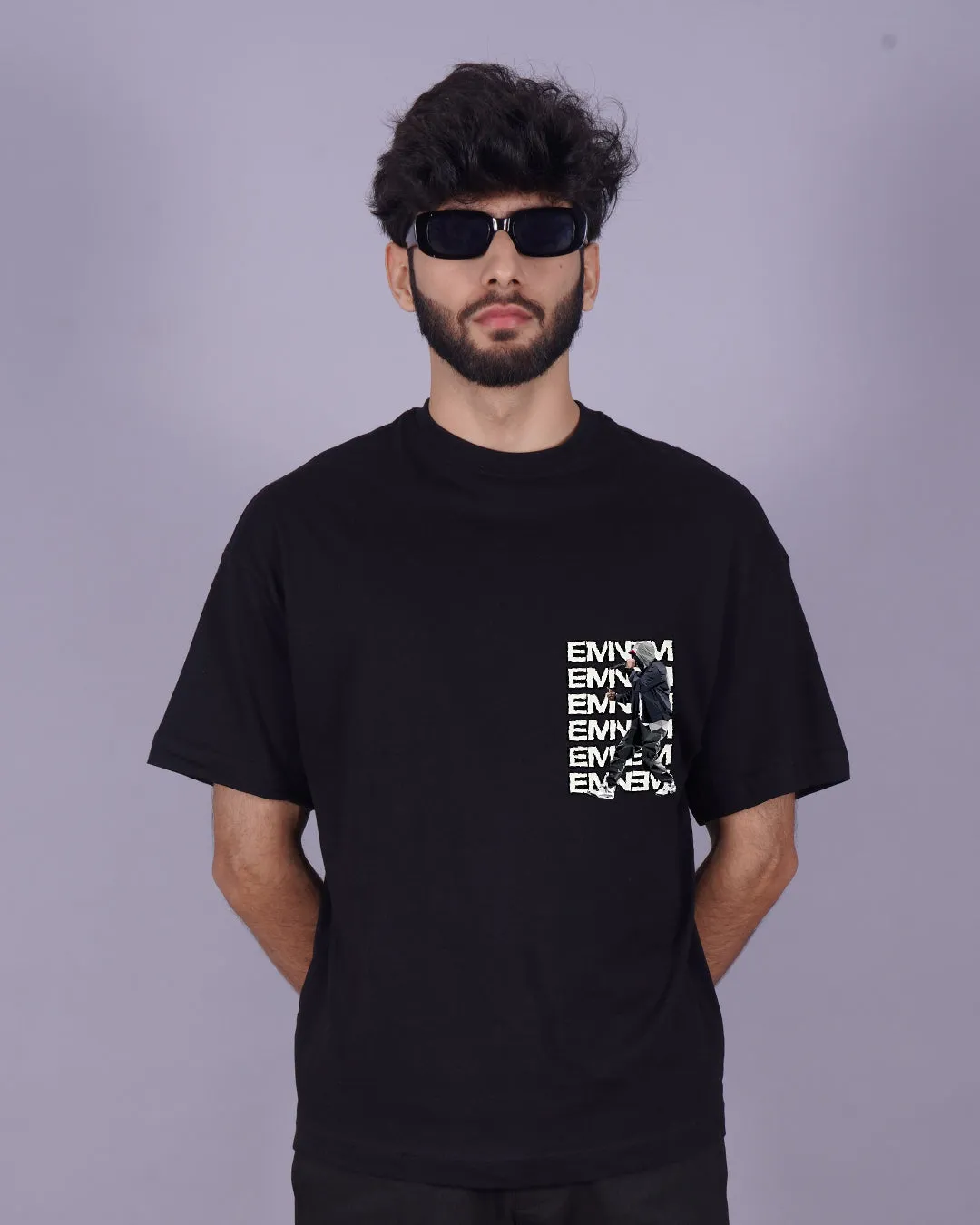 Eminem Icon: Oversized Pack of 2 Printed Tees for Dedicated Fans