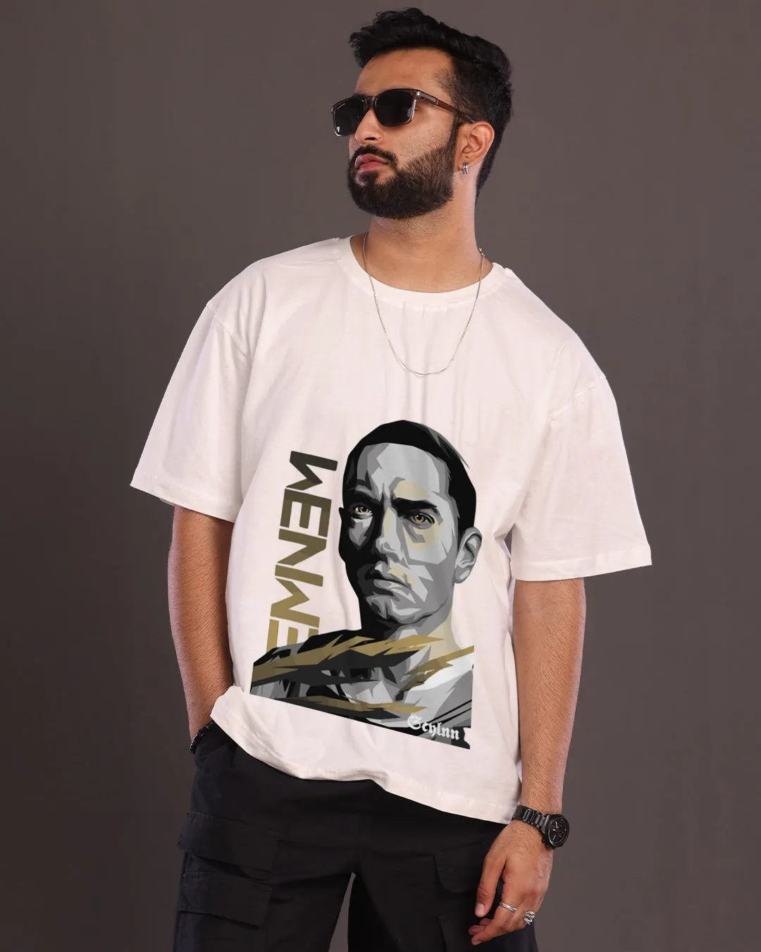 Eminem Icon: Oversized Pack of 2 Printed Tees for Dedicated Fans