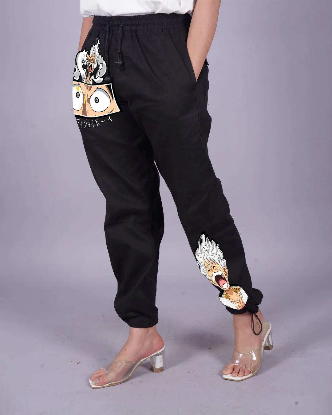 Femme Black Adjustable Cargo Pants - Gear 5
