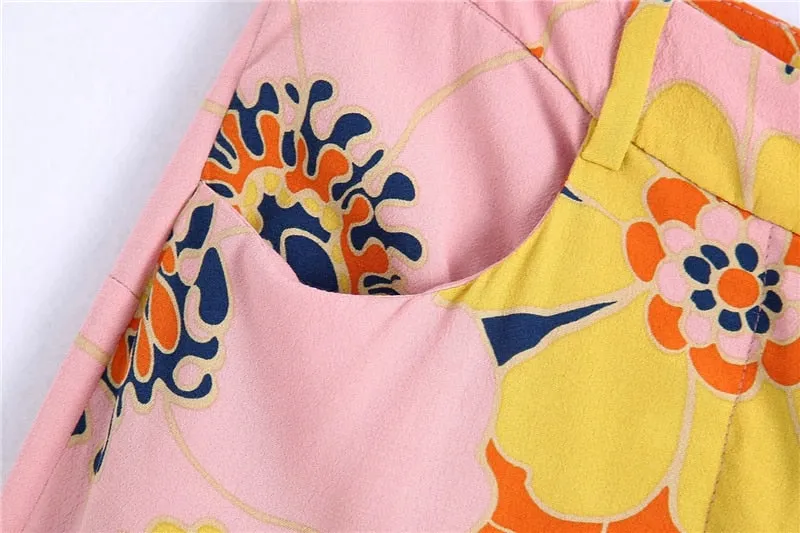 FLORAL PRINT TROUSERS