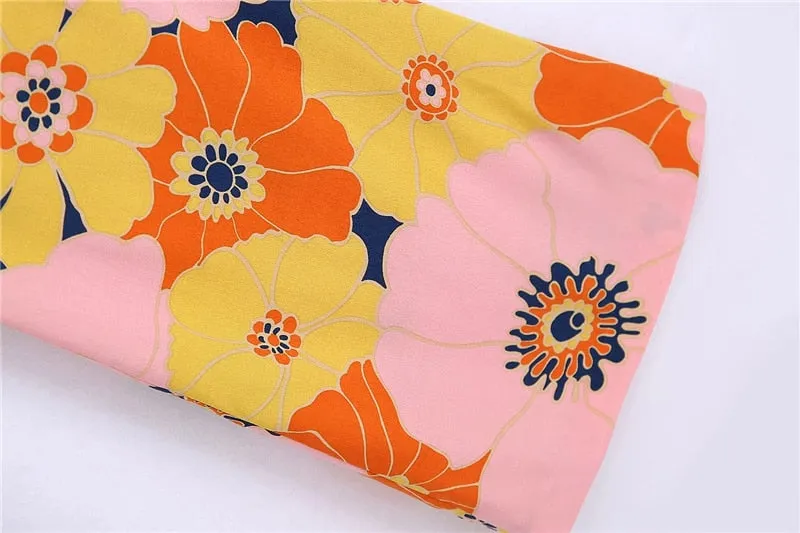 FLORAL PRINT TROUSERS