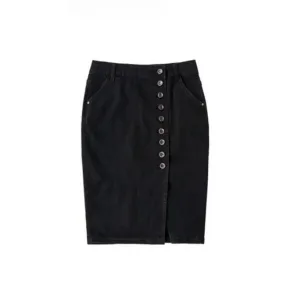 High Waist Women's Pencil Skirt With Buttons