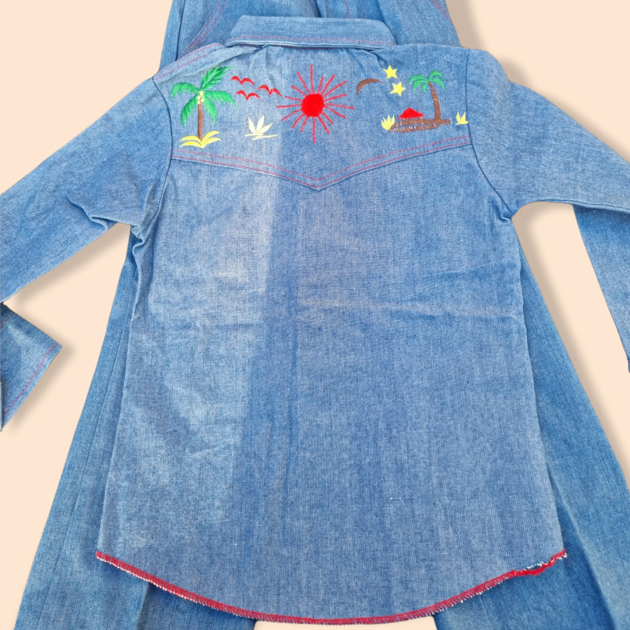 Kids Vintage 70s Denim Suit app age 6