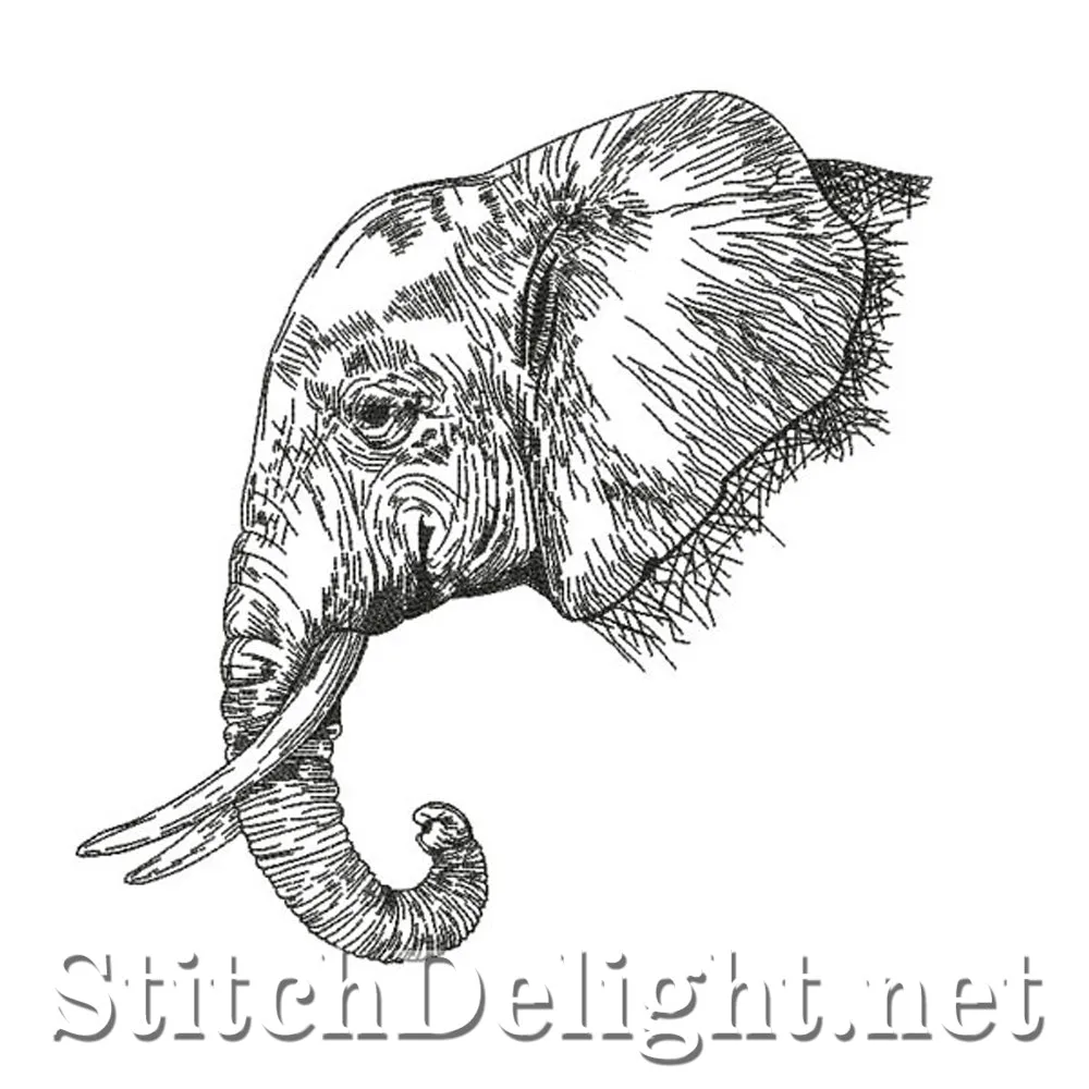 SDS0755 Pencil Sketch Elephant