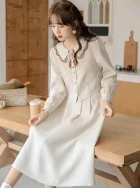 Shirt Flared Skirt Short Retro Girly