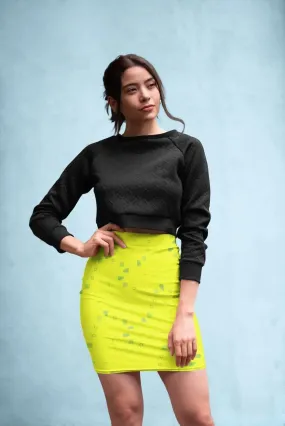 Simple Geometric Pattern 3 yg Poster Pencil Skirt