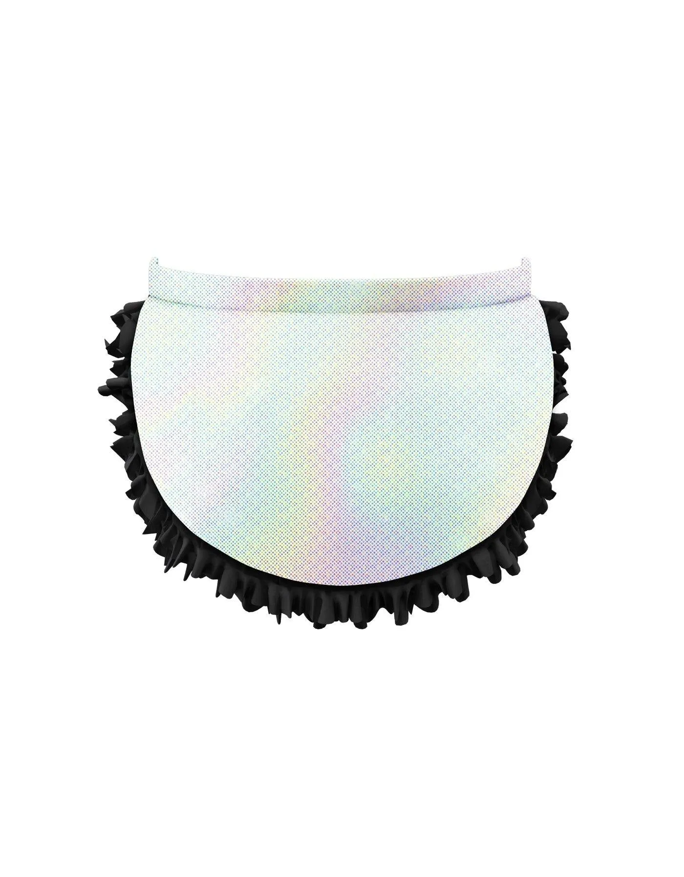 Solid Hologram Pettibustle with Top Skirt