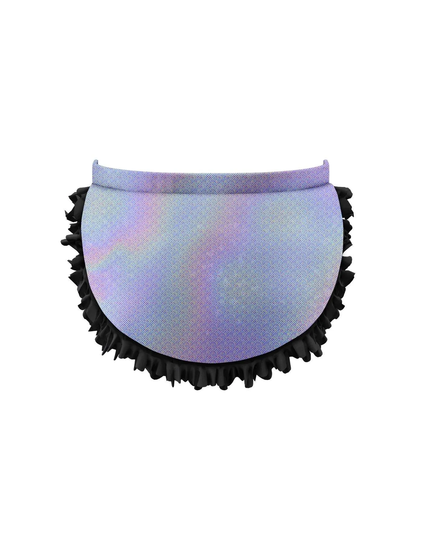 Solid Hologram Pettibustle with Top Skirt