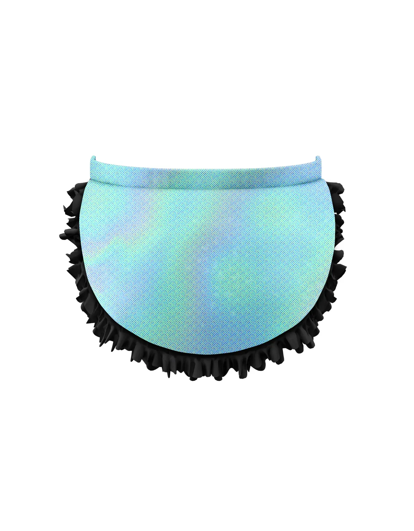 Solid Hologram Pettibustle with Top Skirt