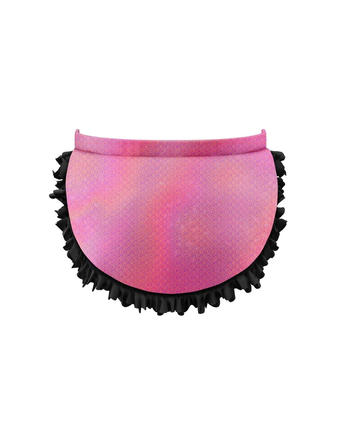 Solid Hologram Pettibustle with Top Skirt