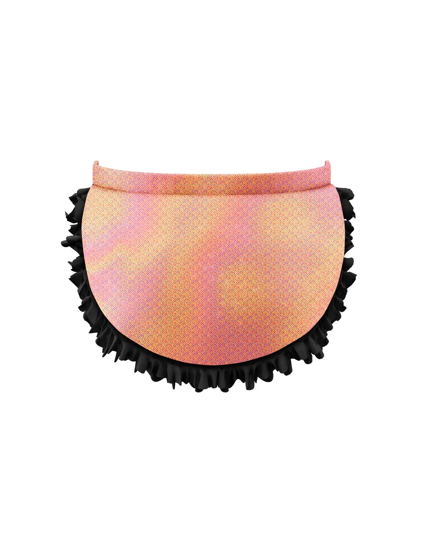 Solid Hologram Pettibustle with Top Skirt
