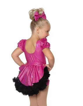 Solid Hologram Pettibustle with Top Skirt