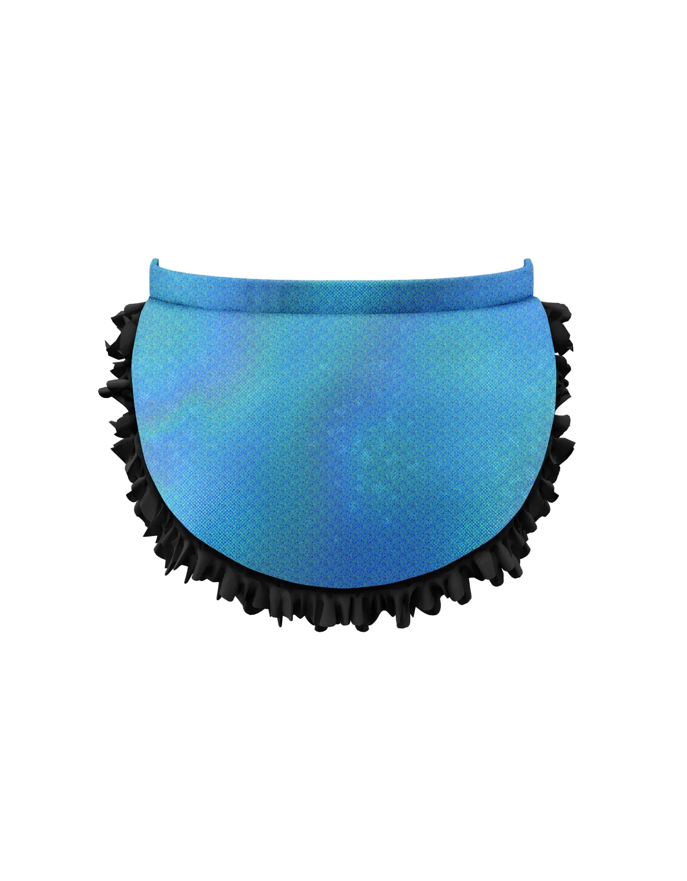 Solid Hologram Pettibustle with Top Skirt