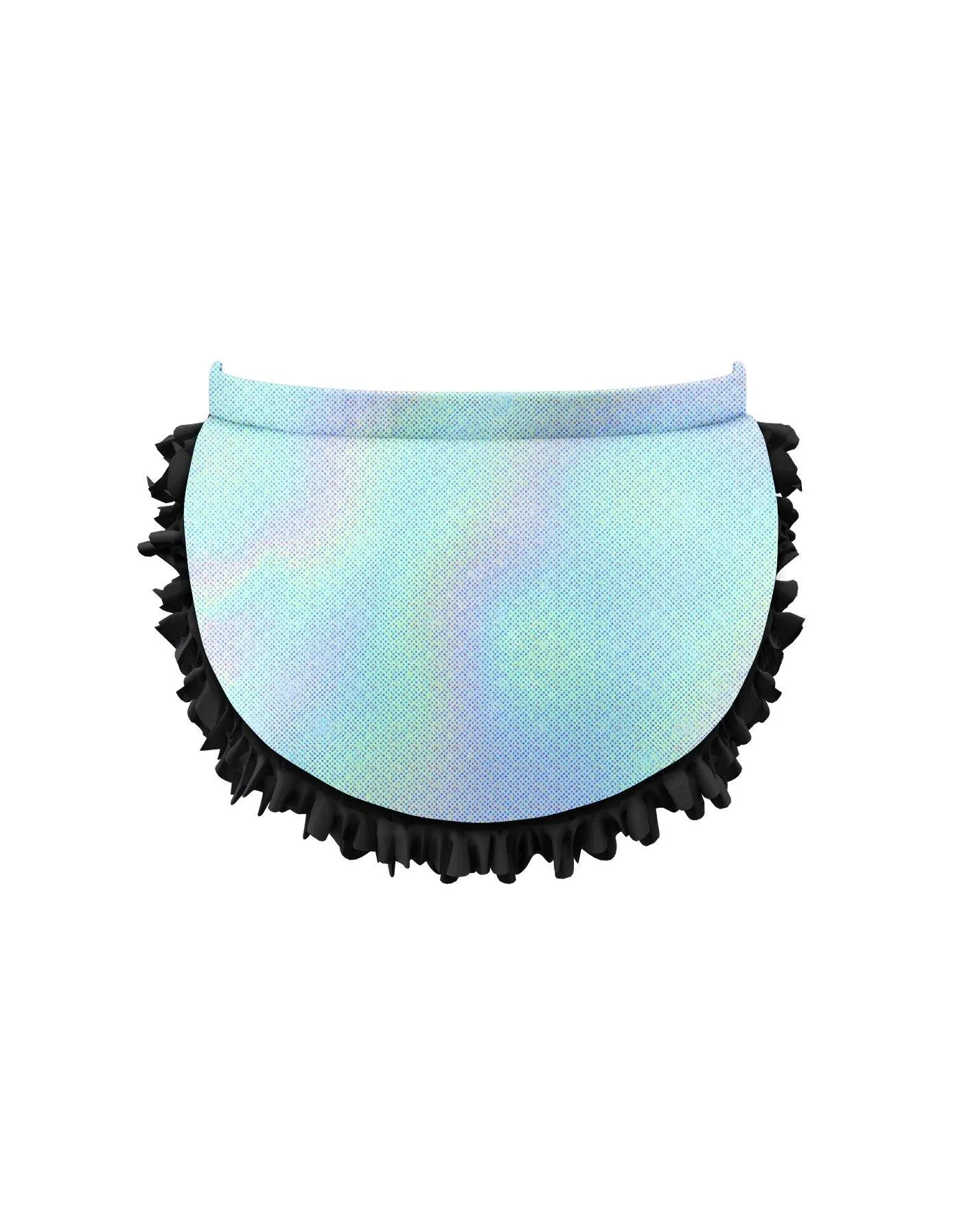 Solid Hologram Pettibustle with Top Skirt