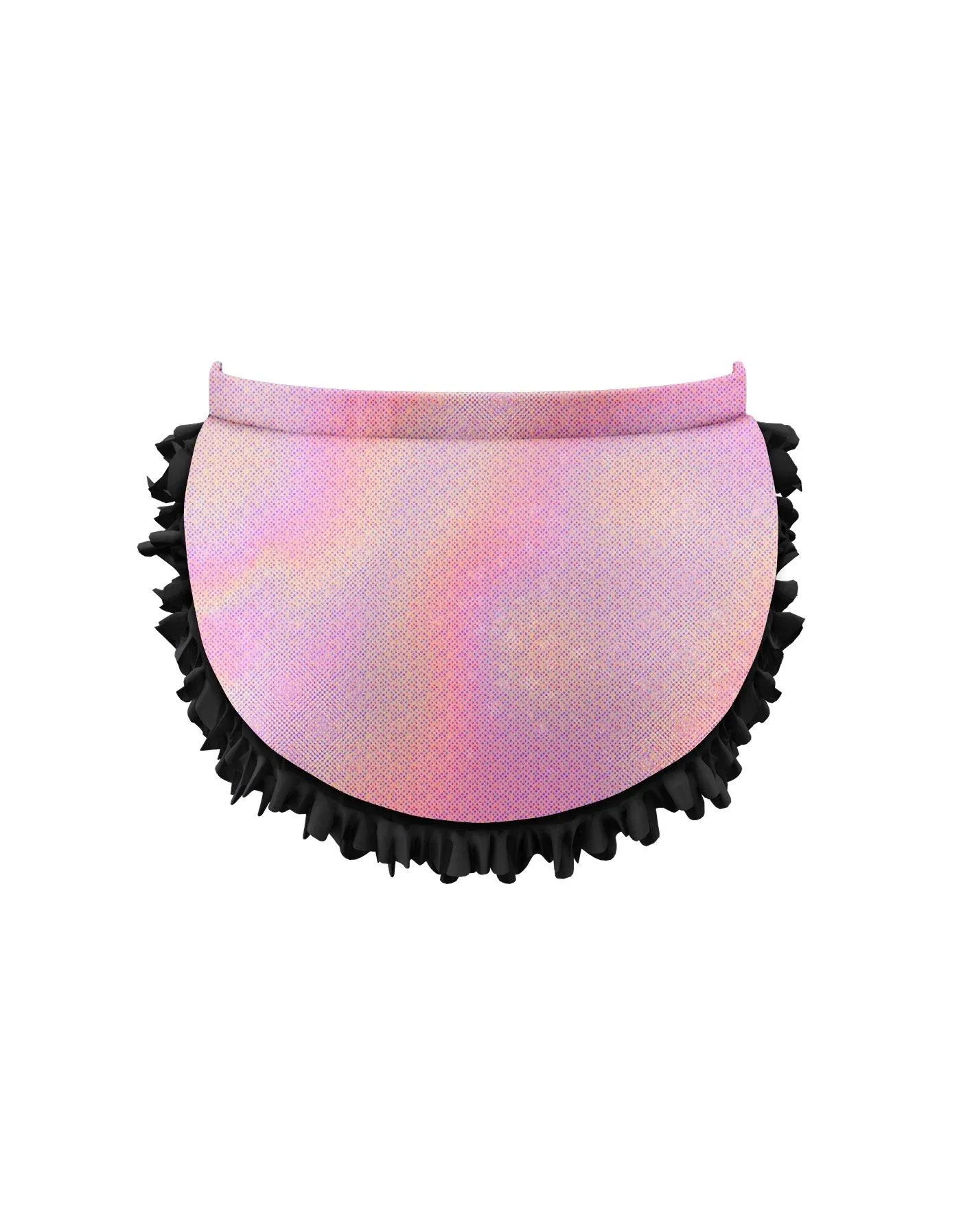 Solid Hologram Pettibustle with Top Skirt