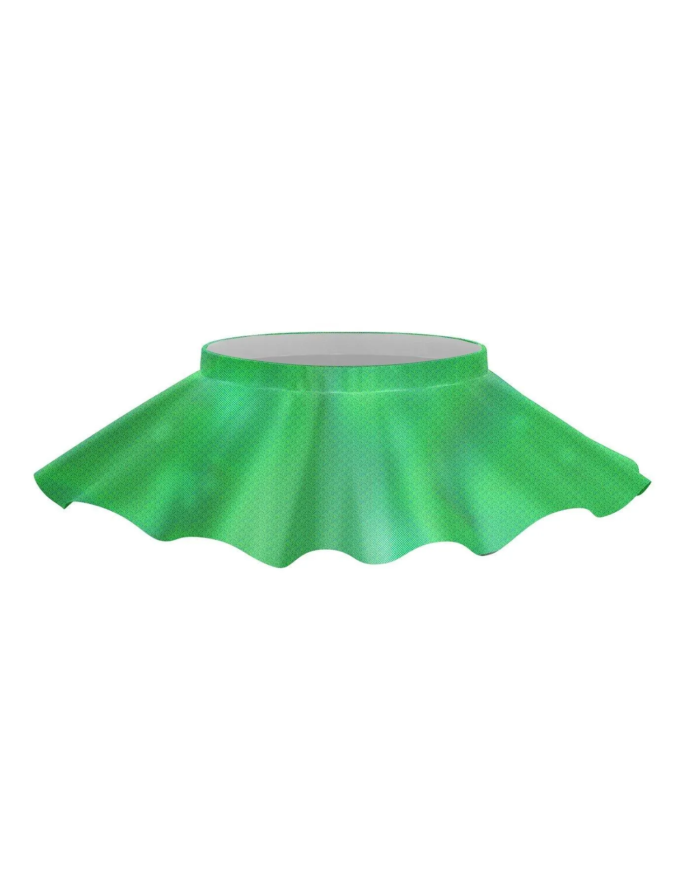 Solid Hologram Top Skirt