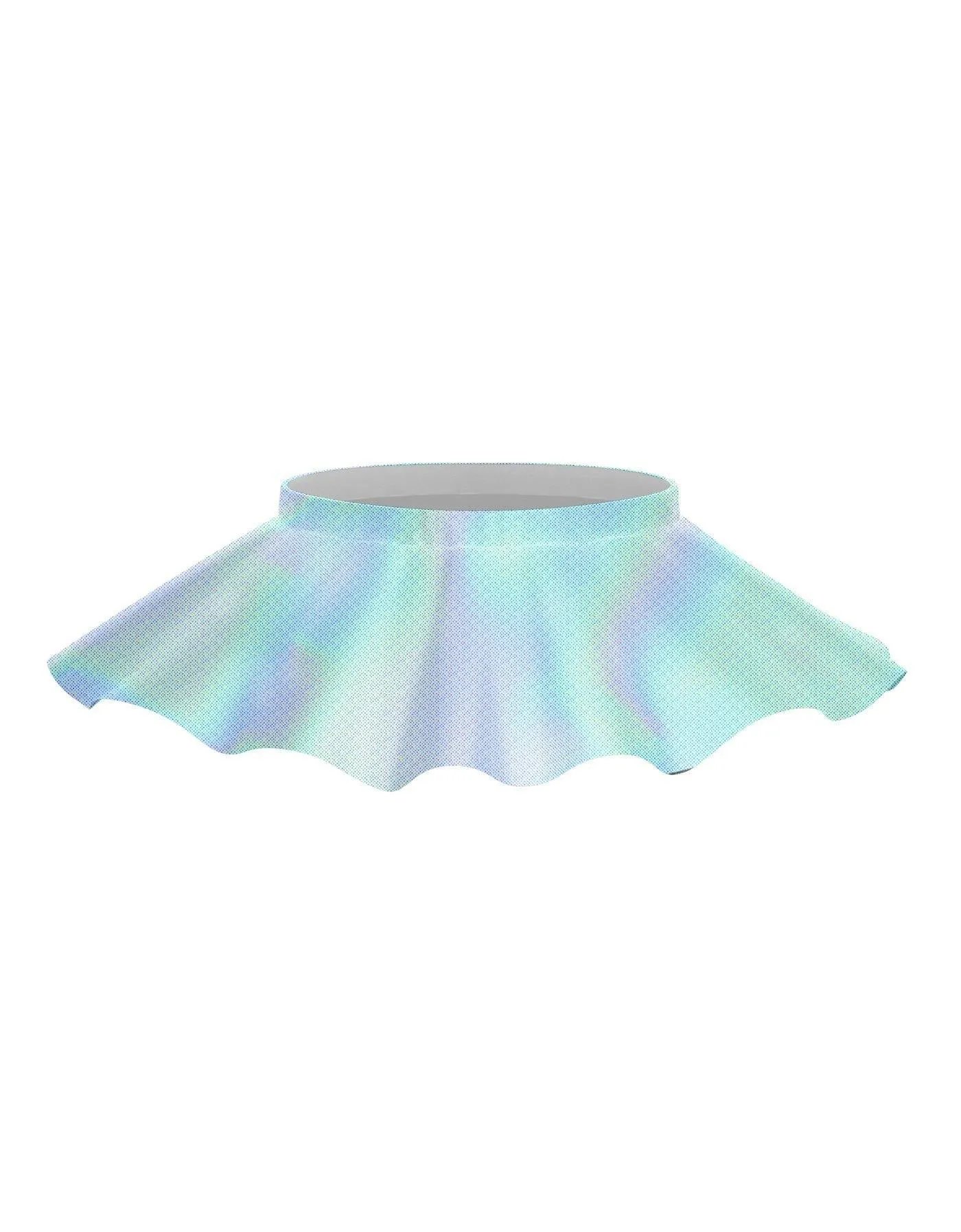 Solid Hologram Top Skirt