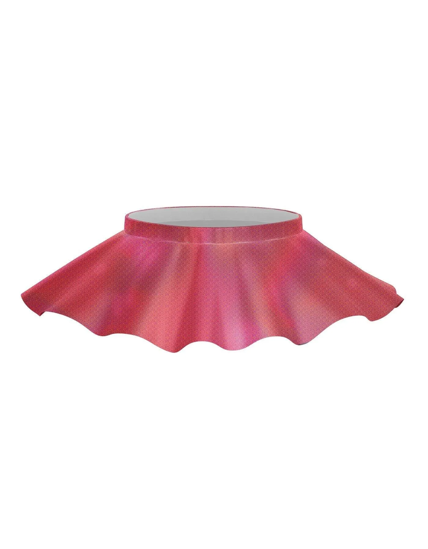Solid Hologram Top Skirt
