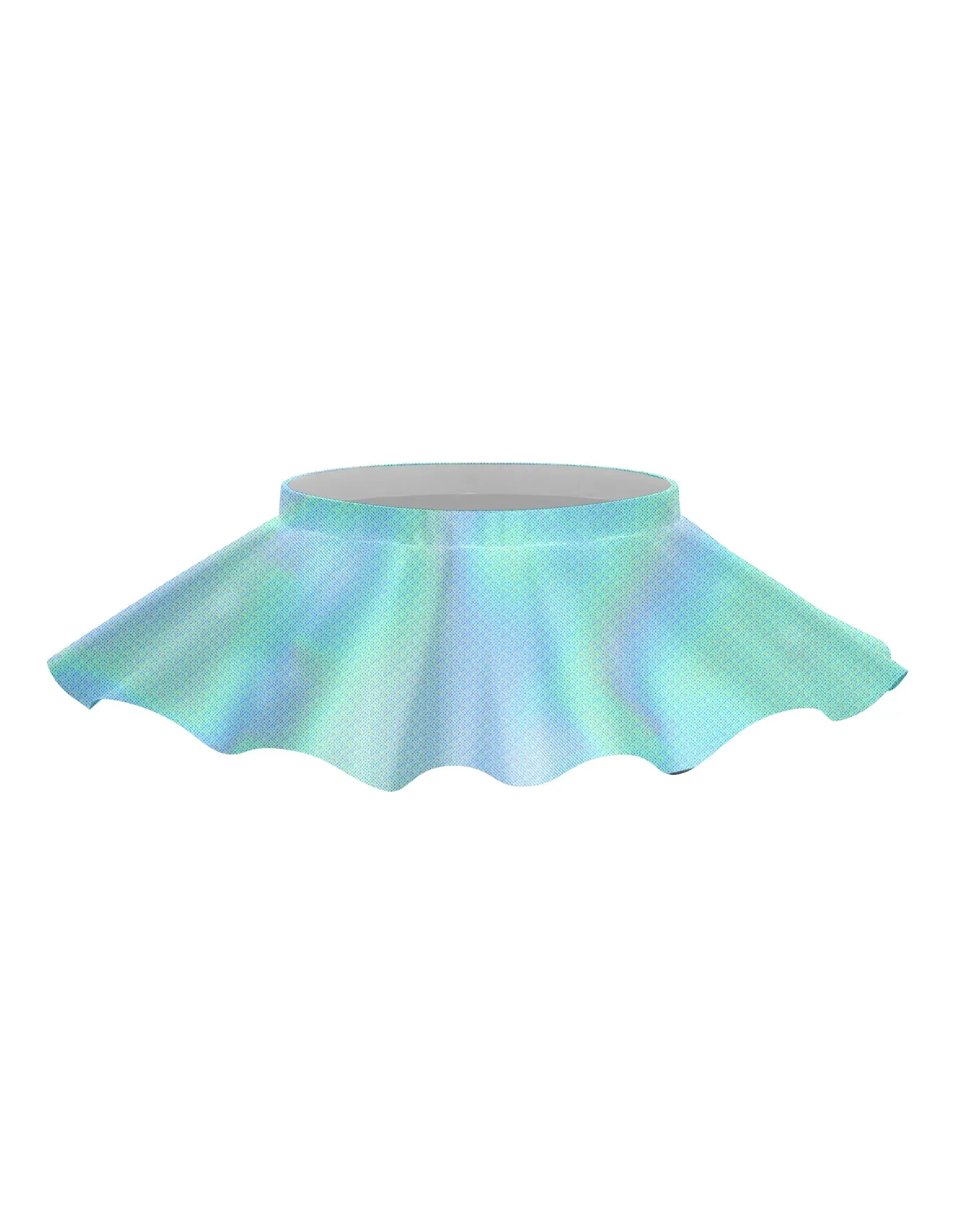 Solid Hologram Top Skirt