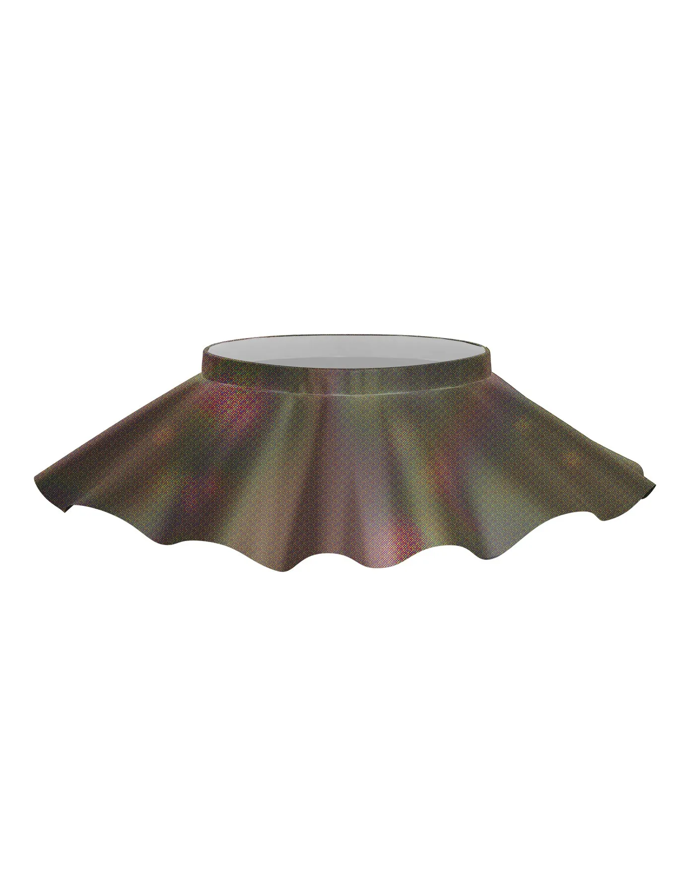 Solid Hologram Top Skirt