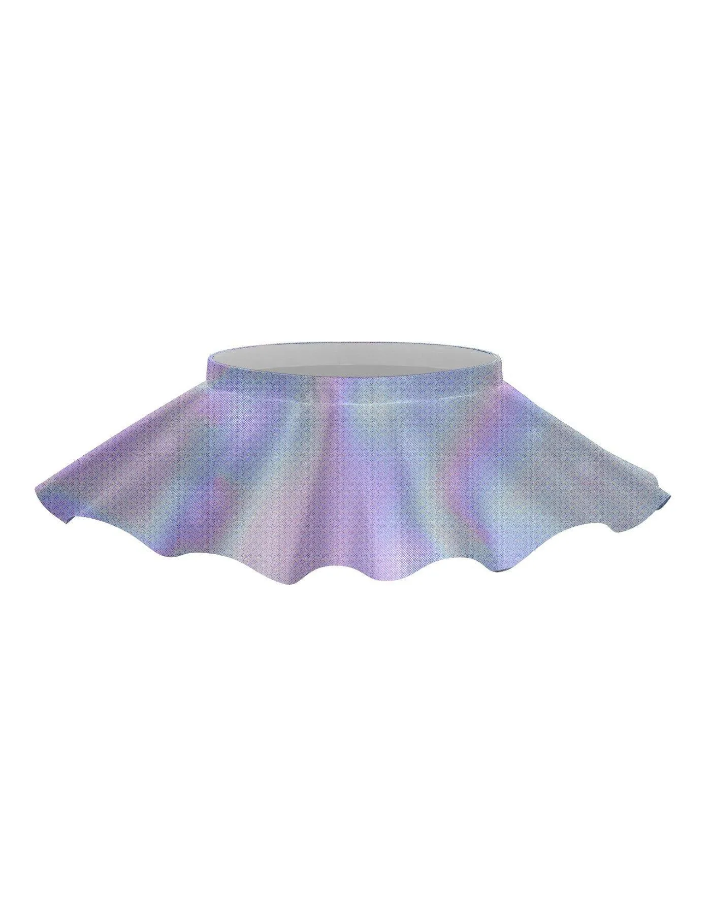 Solid Hologram Top Skirt