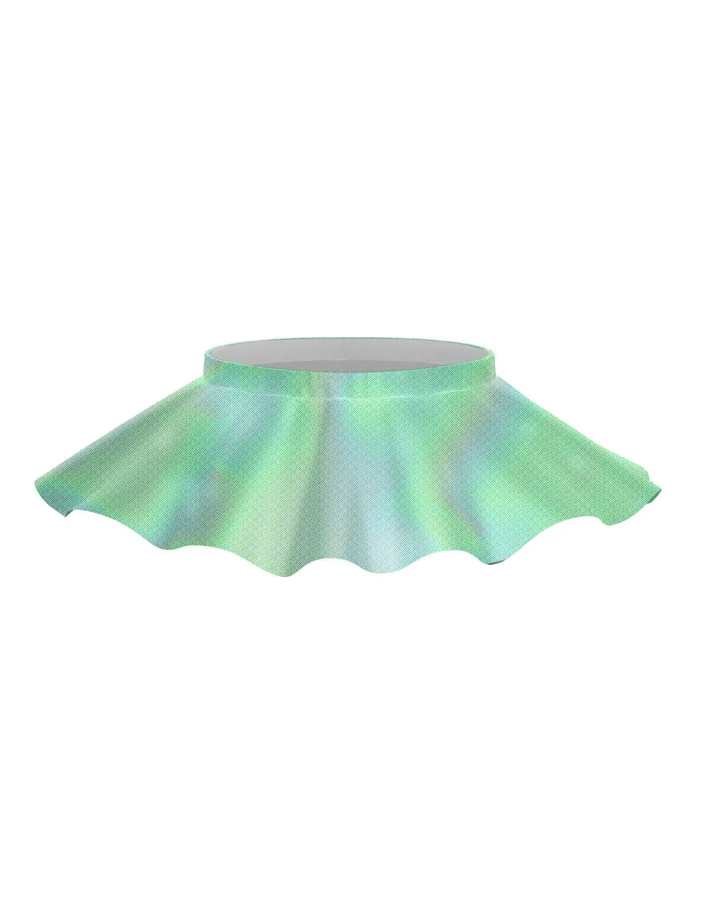 Solid Hologram Top Skirt