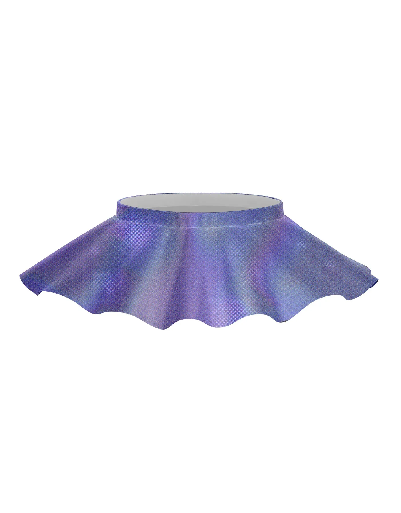 Solid Hologram Top Skirt