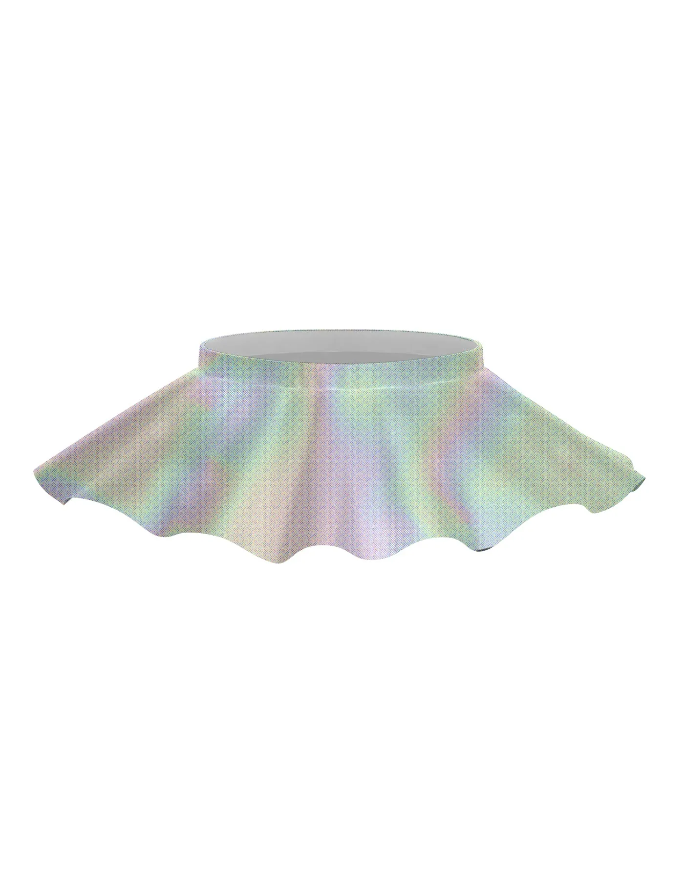 Solid Hologram Top Skirt